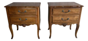 Pair of Ethan Allen French Country Nightstands
