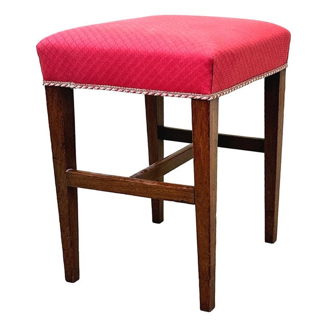 Brown Georgian Mahogany Stool, 1780s For Sale - Image 8 of 9