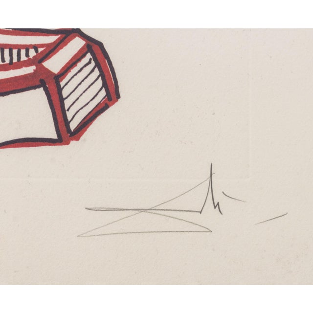 Paper Salvador Dali "Rose (Drawers)" Etching, 1972 For Sale - Image 7 of 11