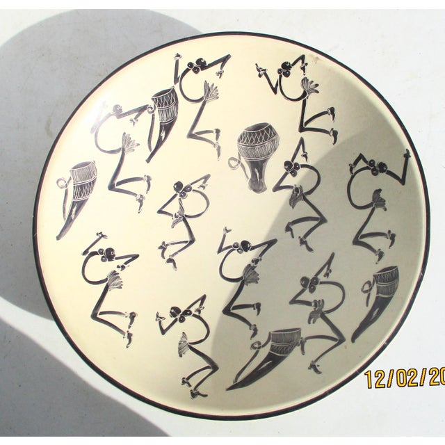 Contemporary Handmade Jazz Decorative Catchall Bowl. For Sale - Image 3 of 8