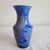 Rich cobalt-blue crystalline formations give this signed studio pottery vase an exceptionally expressive surface, with...