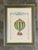Wood Vintage Framed Hot Air Balloon Print For Sale - Image 7 of 12