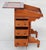 Victorian Antique 1860s Victorian Walnut Davenport Writing Desk English Slant Front Secretary With Original Green Baize Top For Sale - Image 3 of 18
