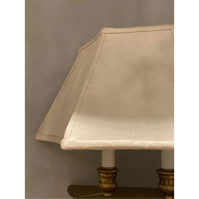 Mid 19th Century Regency Style Brass Wall Hallway Sconce With Shade For Sale - Image 4 of 5