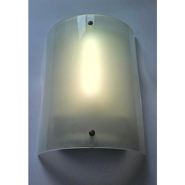 Large Mid-Century Glass Wall Lamp, 1970s For Sale - Image 14 of 17