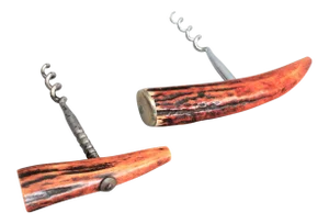 Antler Wine Corkscrew Bottle Openers - Set of 2