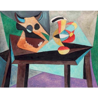 Pablo Picasso Nature Morte Tete De Taureau Giclee Numbered Edition For Sale