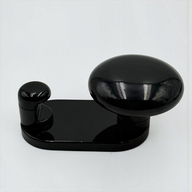 Black Wall Hooks by C. Bartoli for Con & Con, Italy, 1970s, Set of 2 For Sale - Image 6 of 10