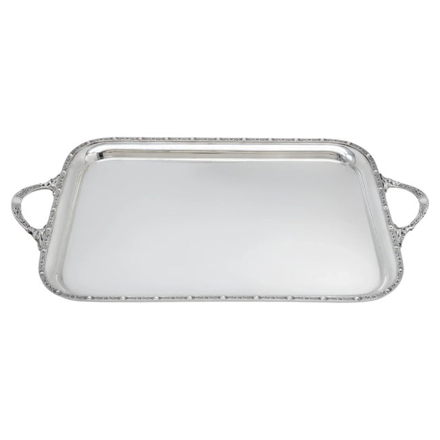 Celtic George V Arts & Crafts Sterling Silver Tray from Adie Brothers Ltd, Birmingham, United Kingdom, 1935 For Sale - Image 14 of 14