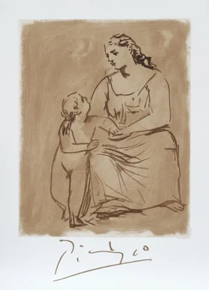 1980s "Maternité" Lithograph After Pablo Picasso
