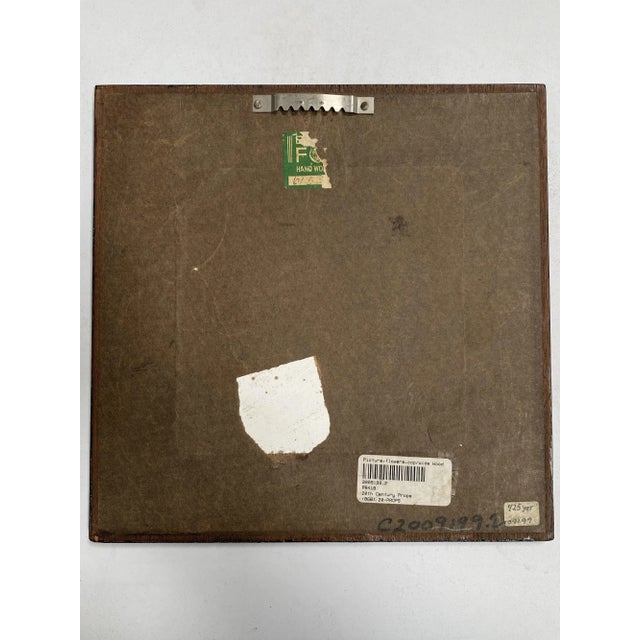 Mid-Century Modern 1948 Mid-Century Modern Copper Hand-Hammered Hibiscus Decoration Panel For Sale - Image 3 of 5