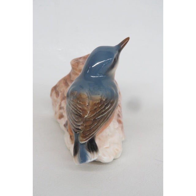1960s Goebel W Germany Cv84 Nuthatch Figurine 1967 Porcelain Bird on Branch 4898b For Sale - Image 5 of 18