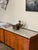 Vintage Italian Sideboard in Chevron Wood Veneer For Sale - Image 9 of 12