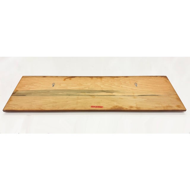 Brown Mid-Century Modern Harris Strong Triptych Tile Wall Plaque of a Fishing Village For Sale - Image 8 of 8