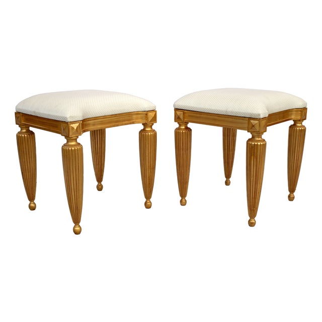 Empire Style Ottomans, 2000s, Set of 2 For Sale