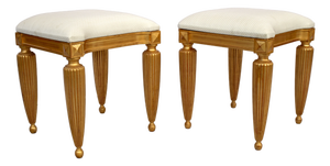 Empire Style Ottomans, 2000s, Set of 2