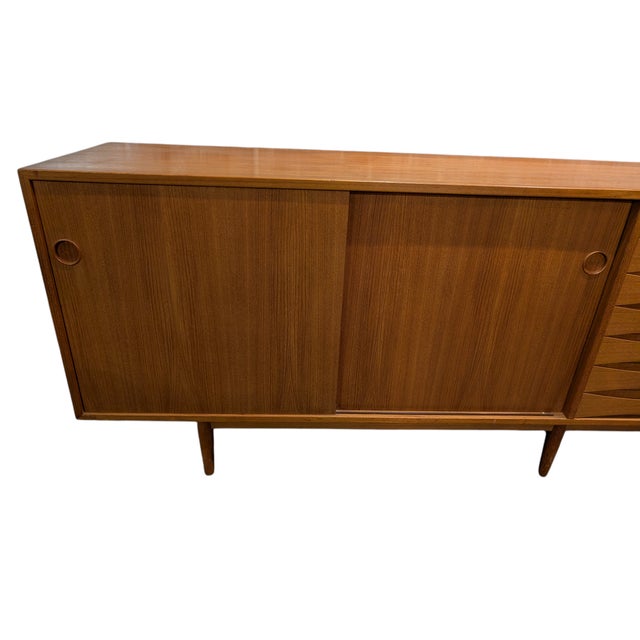 1950’s Arne Vodder for Sibast 98" Teakwood Credenza Model 29a For Sale - Image 10 of 12