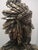 Indian Chief Statue in Brass & Wood, 1970s For Sale - Image 11 of 18