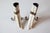 Rustic Rustic Pair of 19th Century Game Animal Horns Mounted on Scrolling Metal Stands For Sale - Image 3 of 7
