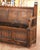 Wood Early 20th Century French Gothic Revival Carved Oak Hall Bench With Storage For Sale - Image 7 of 9