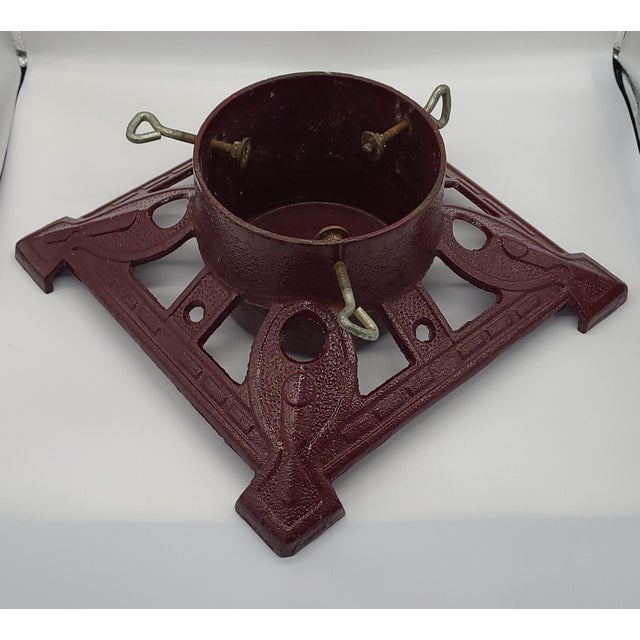 Arts and Crafts Style Cast Iron Christmas Tree Stand Chairish