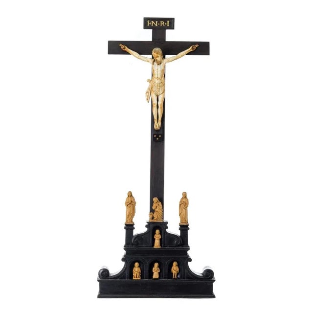 Indo-Portuguese Crucified Jesus Christ, 17th Century For Sale - Image 5 of 6