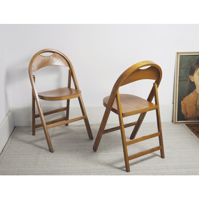 Castiglioni Tric Folding Chairs by Achille and Pier Giacomo Castiglioni for Bernini, 1965, Set of 2 For Sale - Image 11 of 11