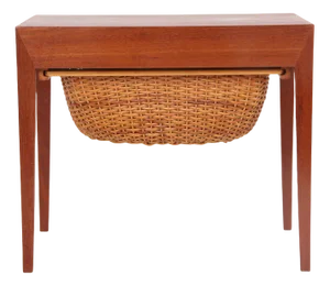 Sewing Table with Details by Severin Hansen for Haslev Møbelsnedkeri, 1960s