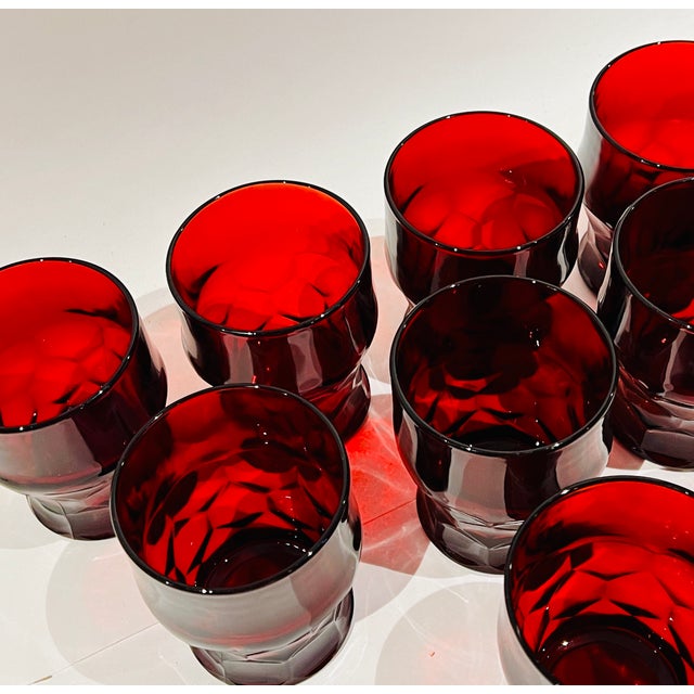Viking Georgian Ruby Chunky Tumbler Glassware - Set of 8 For Sale In Washington DC - Image 6 of 6