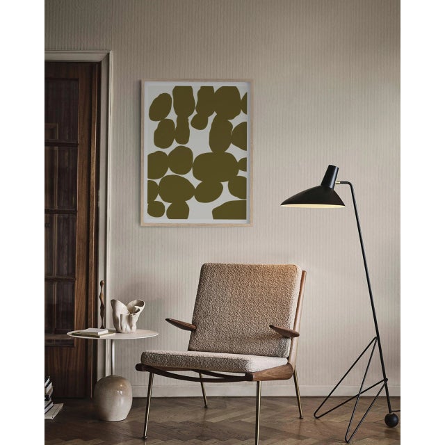 Contemporary Abstract Khaki Giclee Print For Sale - Image 4 of 6