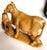 Japanese Yellow Jasper Hardstone Carving of a Cow and Calf For Sale - Image 10 of 16