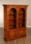 Neoclassical Ethan Allen 'Legacy' Maple Open Carved Library Bookcase For Sale - Image 3 of 18
