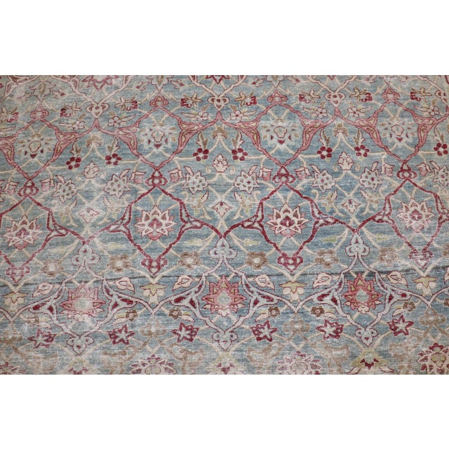 Antique Zabihi Collection Persian Isfahan Rug For Sale - Image 10 of 10