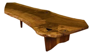 George Nakashima English Walnut Conoid Coffee Table