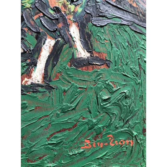 Expressionism Ben-Zion Weinman, American Modernist Oil Painting Gestural Landscape WPA Artist Group of 10 For Sale - Image 3 of 4