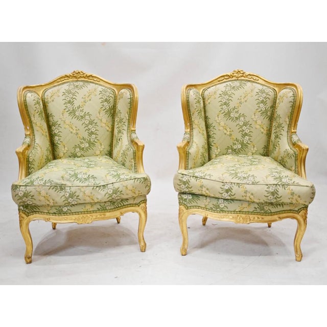 Set of French Gilt Armchairs For Sale - Image 14 of 14