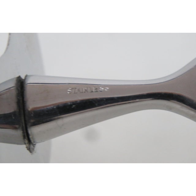 Silver Roast Fork Stainless Steel Prongs Weighted Sterling Scrollwork Handle 5142b For Sale - Image 8 of 10