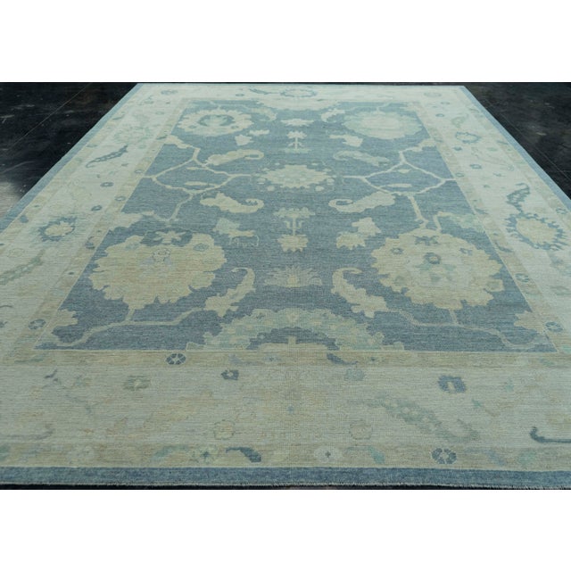 Early 21st Century Turkish Oushak Rug 10'2" x 14'3" #19347 For Sale - Image 5 of 8