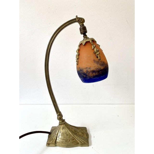 Art Deco Lamp with Glass Screen by Charles Ranc, 1920s For Sale - Image 17 of 17