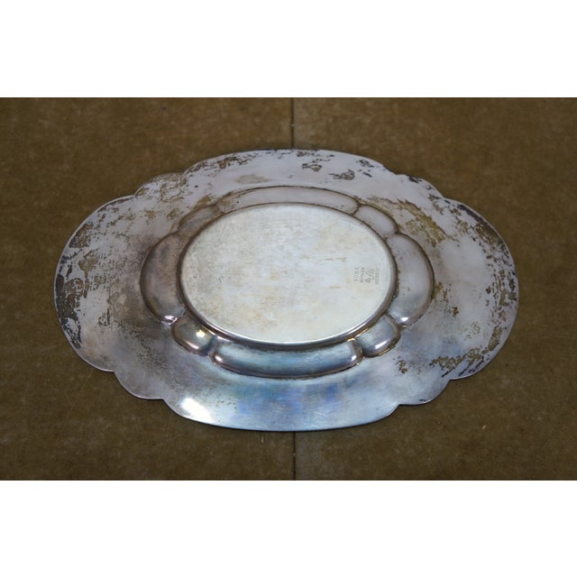 Antique Fisher Silversmiths Sterling Silver Gravy Boat & Underplate 342g 7.5" For Sale - Image 6 of 13