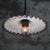 French opaline glass with purple coloured edge pendant light. 2 meter black cotton flex E27 / E26 Up to 250V (Europe/UK...