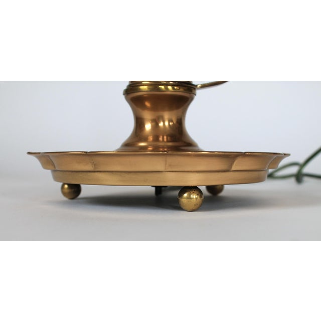 Vintage Frederick Cooper Brass Chamberstick Table Lamp W/ Snuffer For Sale - Image 13 of 13