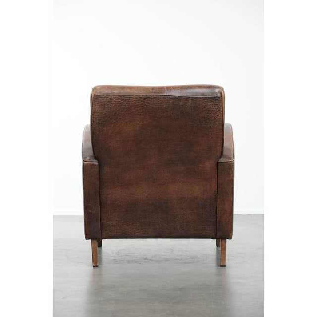 Vintage Armchair in Sheepskin For Sale - Image 4 of 16