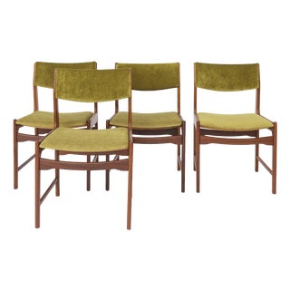 Vintage Teak Dining Chairs, Germany, 1970s, Set of 4 For Sale
