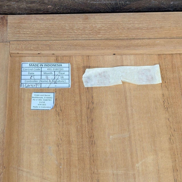 2010s Crate & Barrel Linea Li Floor Mirror For Sale - Image 5 of 5