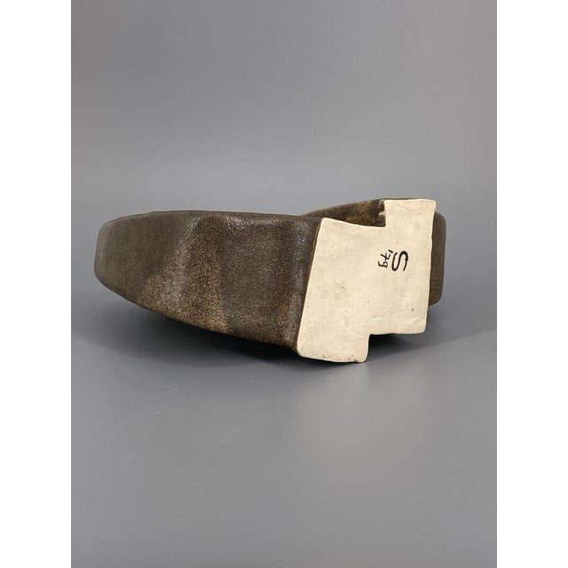 Brutalist Studio Ceramic Vase, 1970s For Sale - Image 9 of 11
