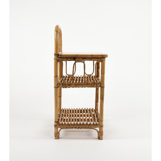 Mid-Century Bedside Tables in Bamboo and Rattan, Italy, 1960s, Set of 2 For Sale - Image 12 of 18