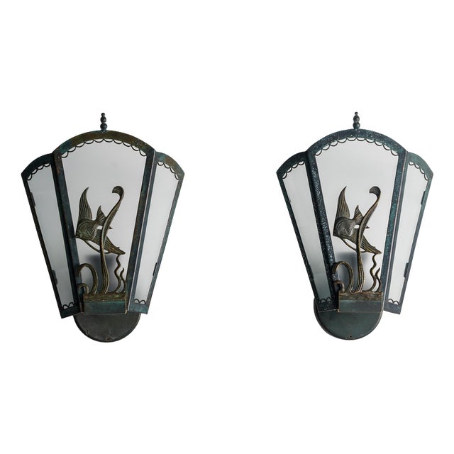 Swedish Art Deco Wall Lights, 1930s, Set of 2 For Sale