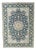 Kashan Oriental Rug in Blue & Cream For Sale