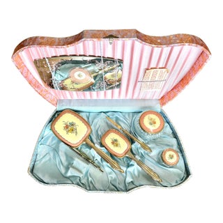 Vintage 7 Piece Vanity Set 1930's For Sale
